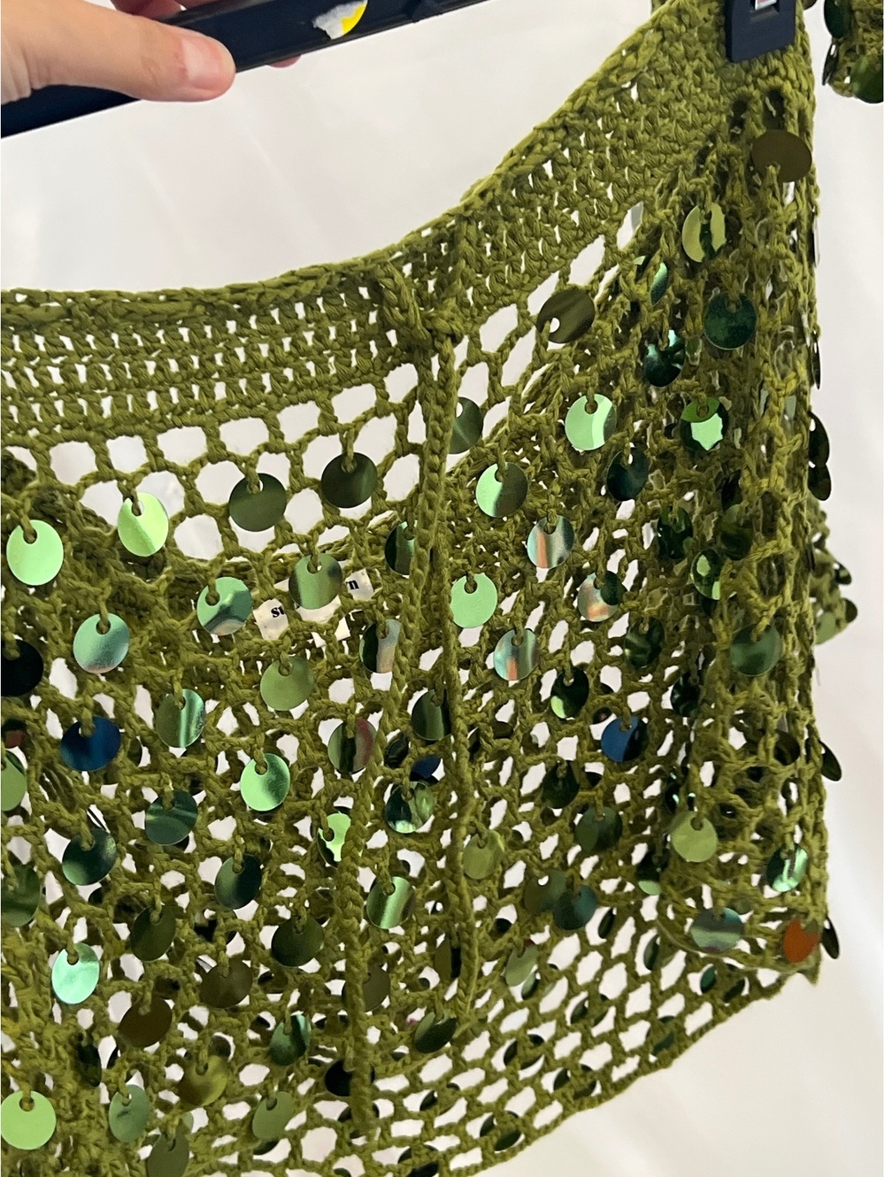 Superdown Coralie Skirt Set in Moss Green top and mini skirt - Picture 7 of 7